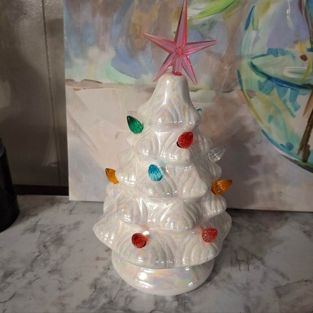 Light UpCeramic Tree - Picture 3 of 5